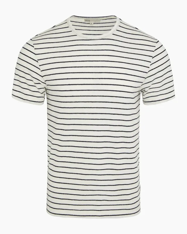 Stretch Linen Crewneck Tee made by Onia