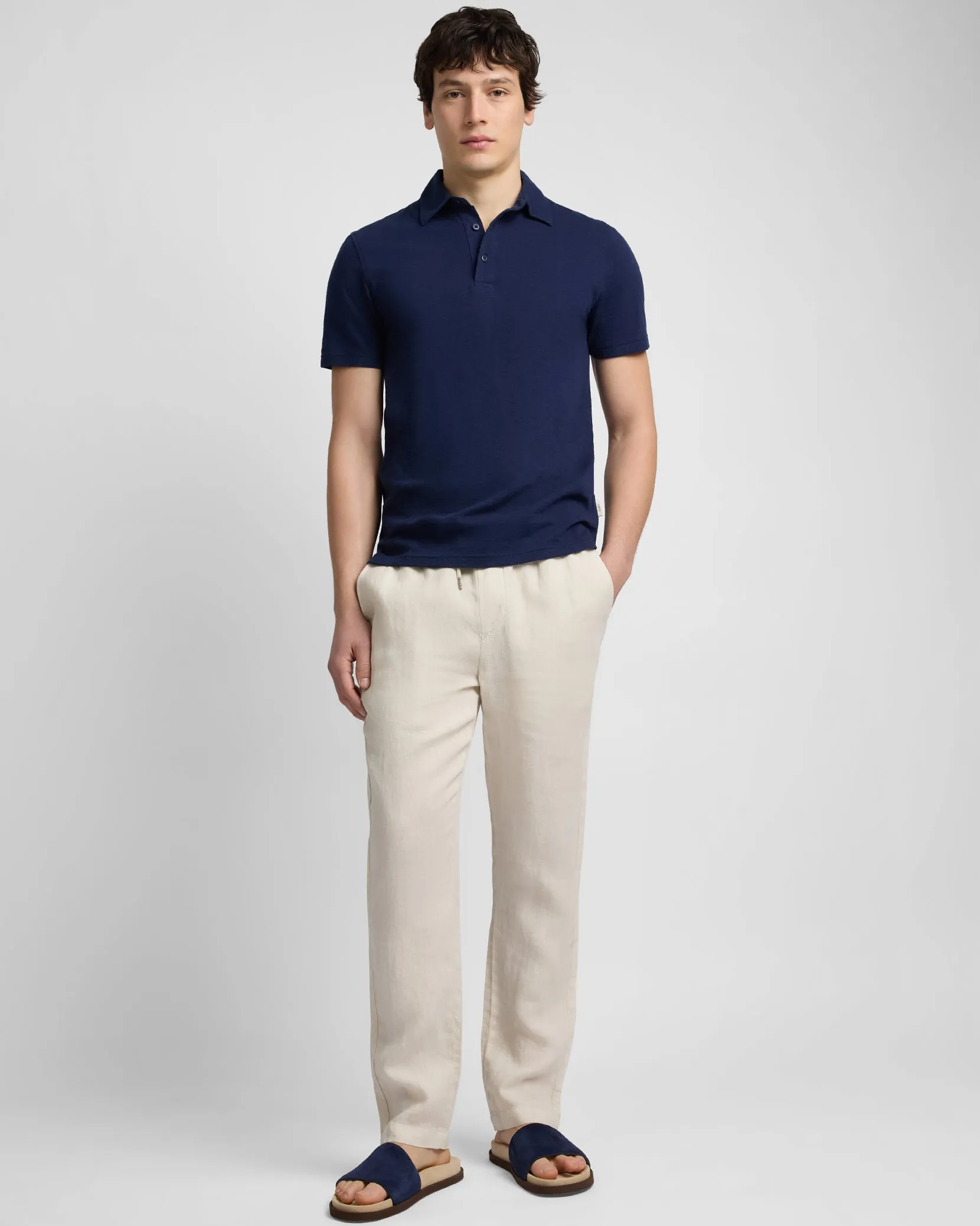 Stretch Linen Jersey Short Sleeve Polo sold by Onia product image thumbnail 2