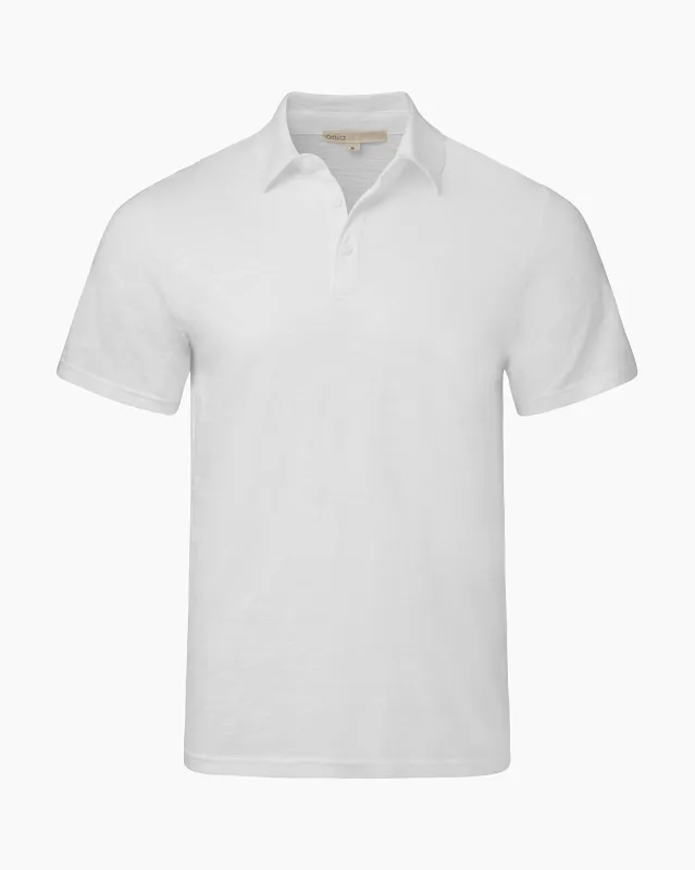Slub Short Sleeve Polo made by Onia