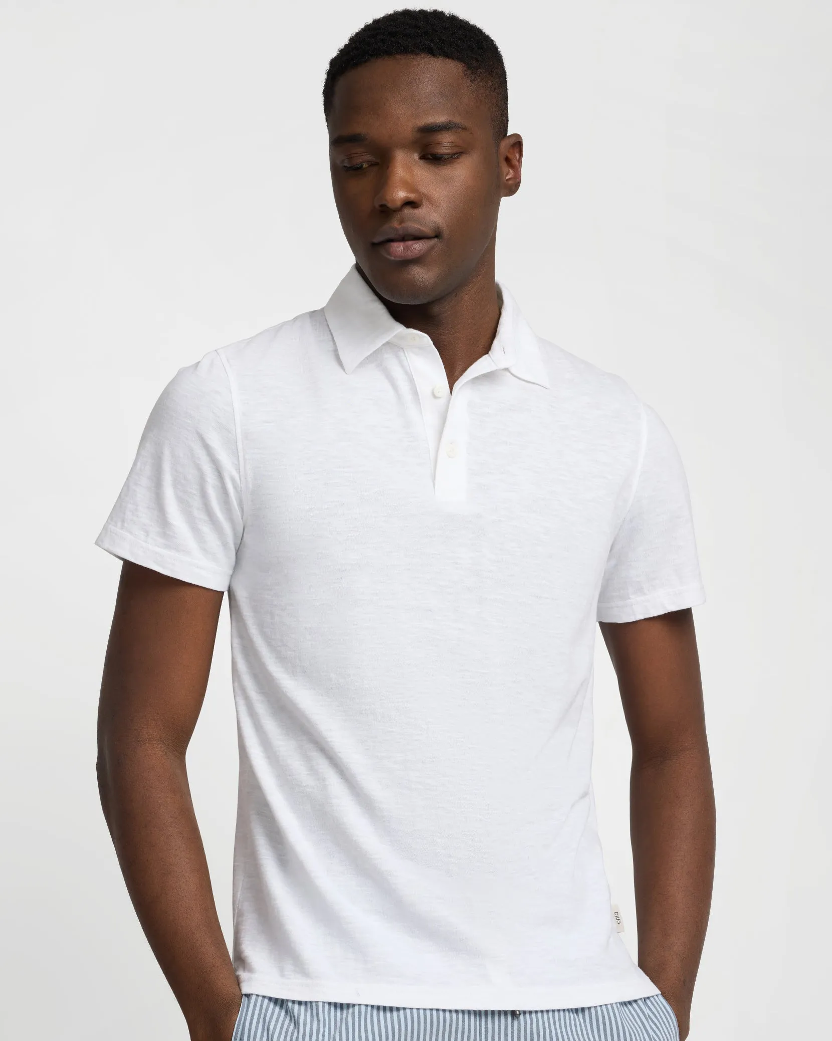 Slub Short Sleeve Polo sold by Onia product image thumbnail 2