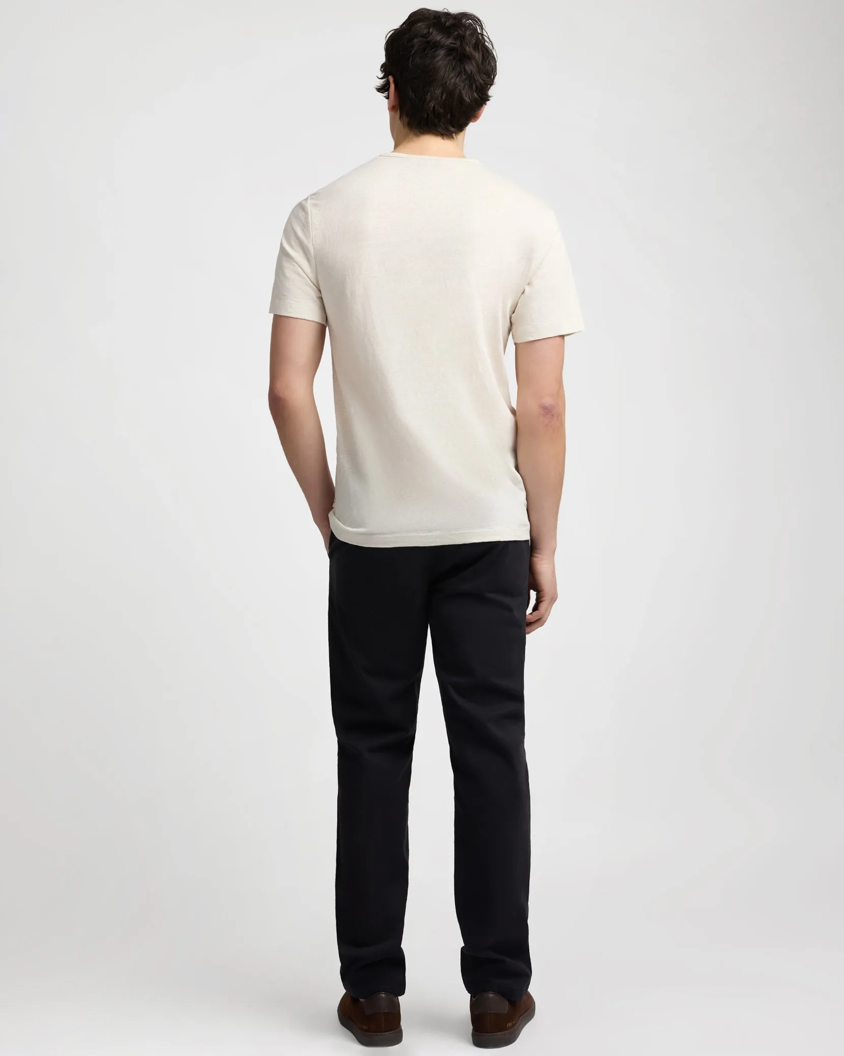 Stretch Linen Crewneck Tee sold by Onia product image thumbnail 5