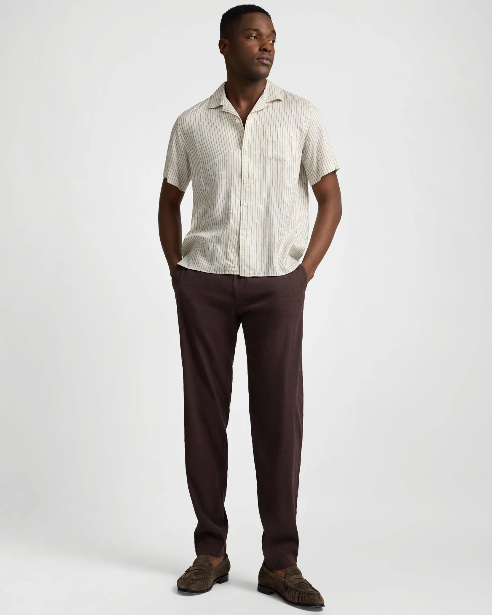 Stretch Linen Trouser sold by Onia product image thumbnail 3