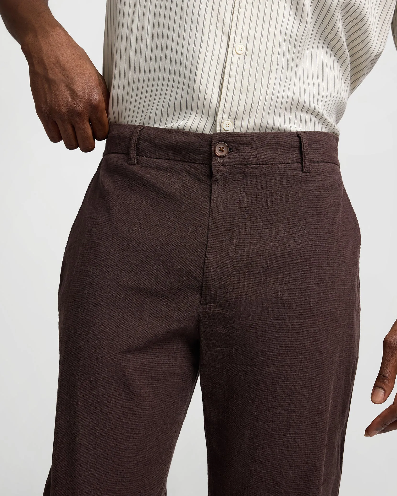 Stretch Linen Trouser sold by Onia product image thumbnail 4