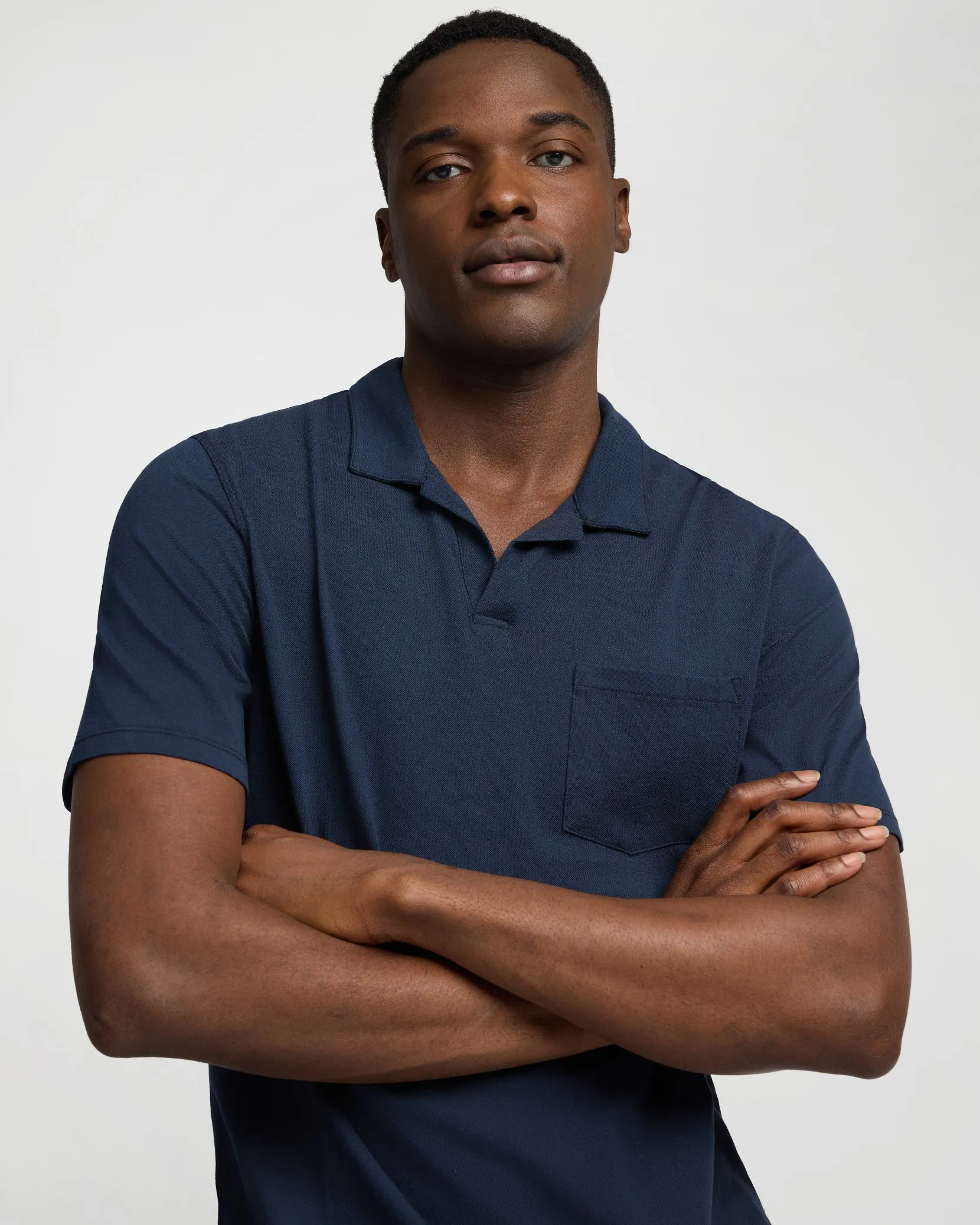 Johnny Collar Pique Polo sold by Onia product image thumbnail 4