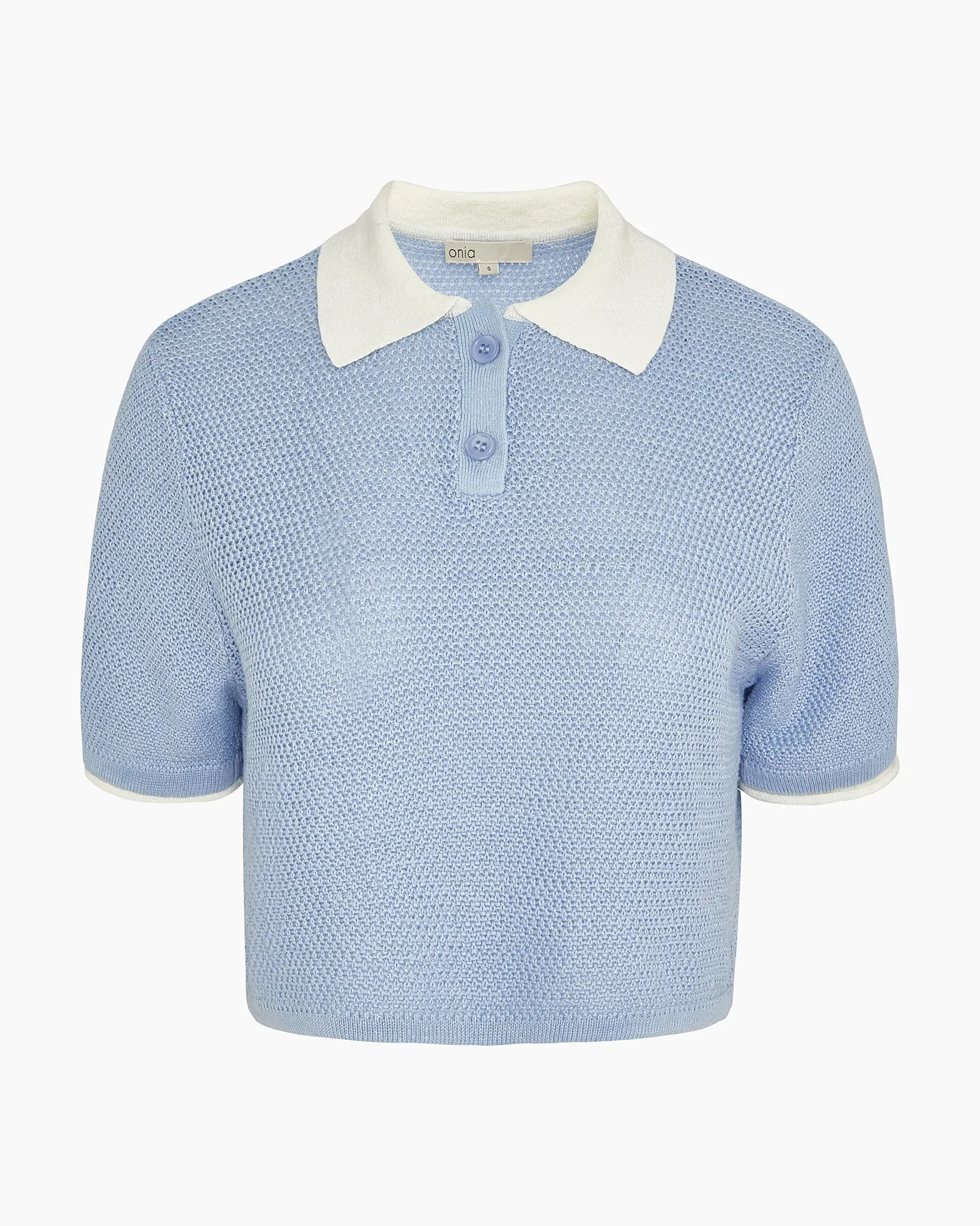 Cropped Knit Polo sold by Onia product image thumbnail 2