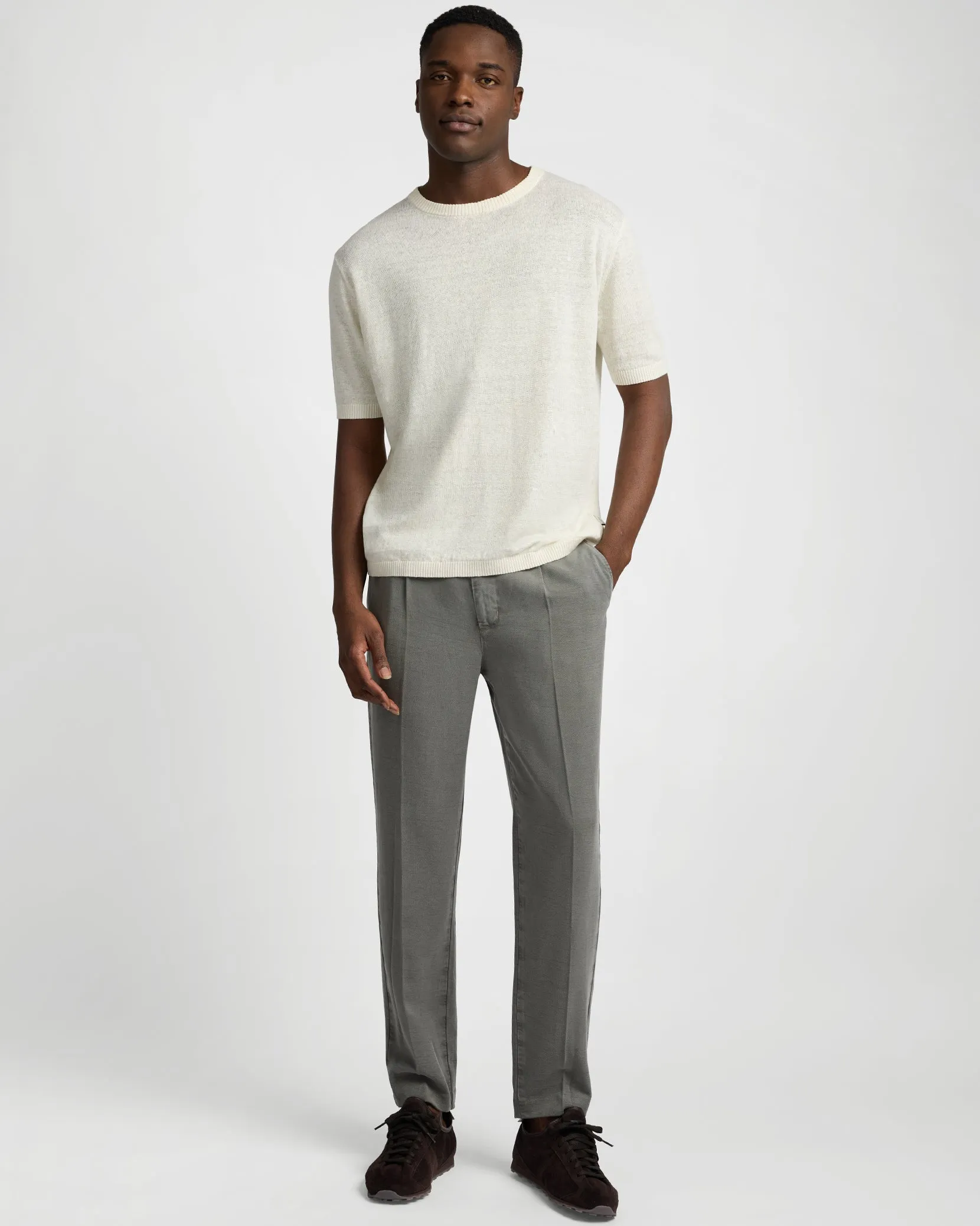 Lyocell Pleated Trouser sold by Onia product image thumbnail 3