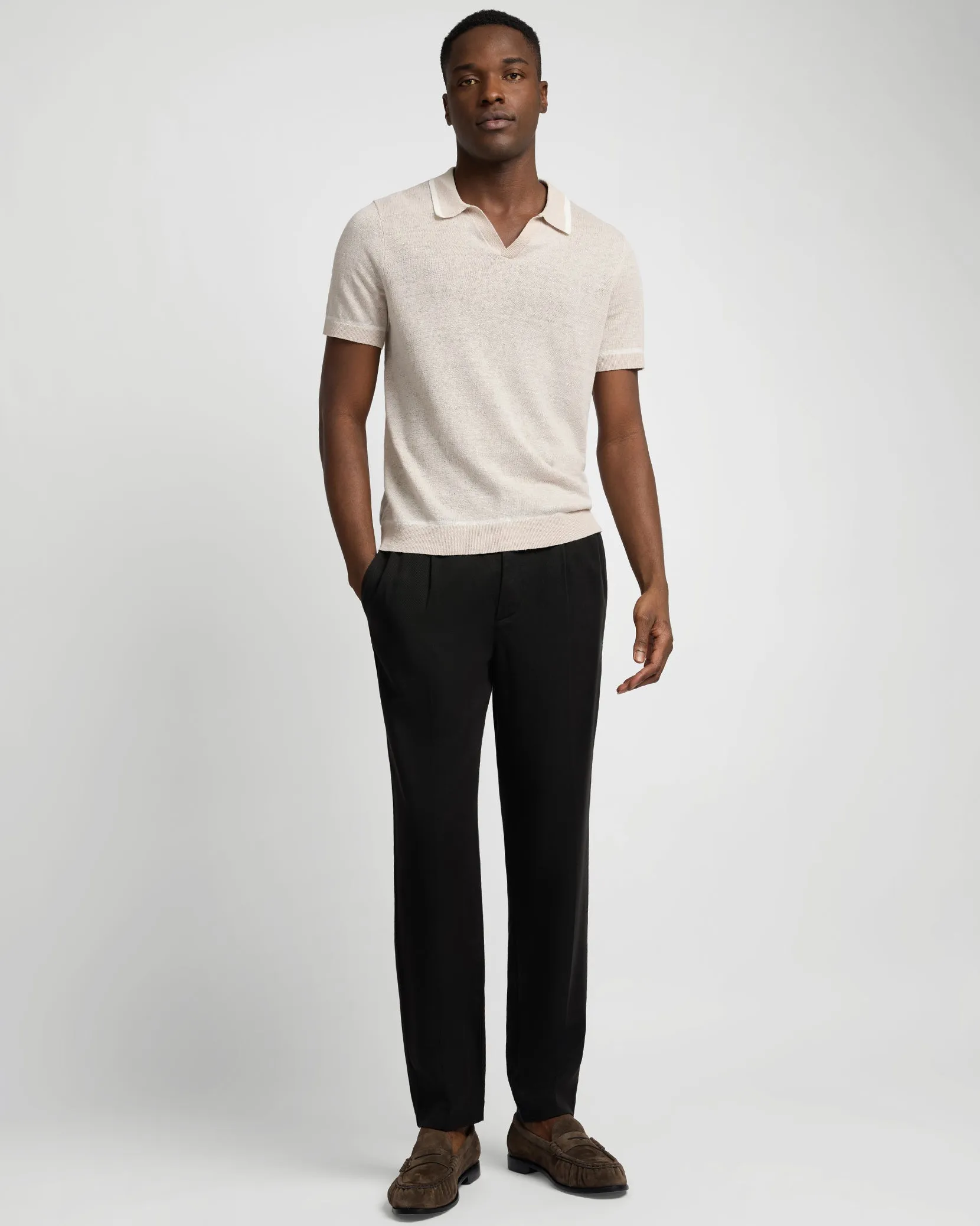 Lyocell Pleated Trouser sold by Onia product image thumbnail 3