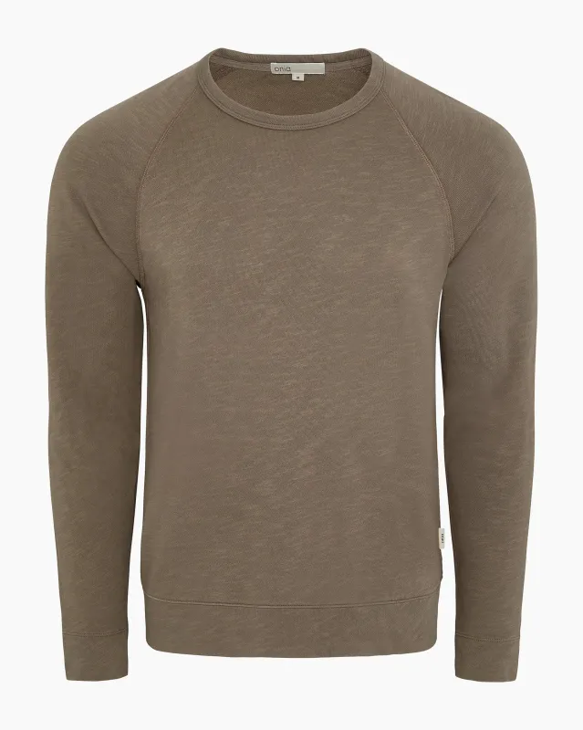 Slub Terry Crewneck Sweater made by Onia