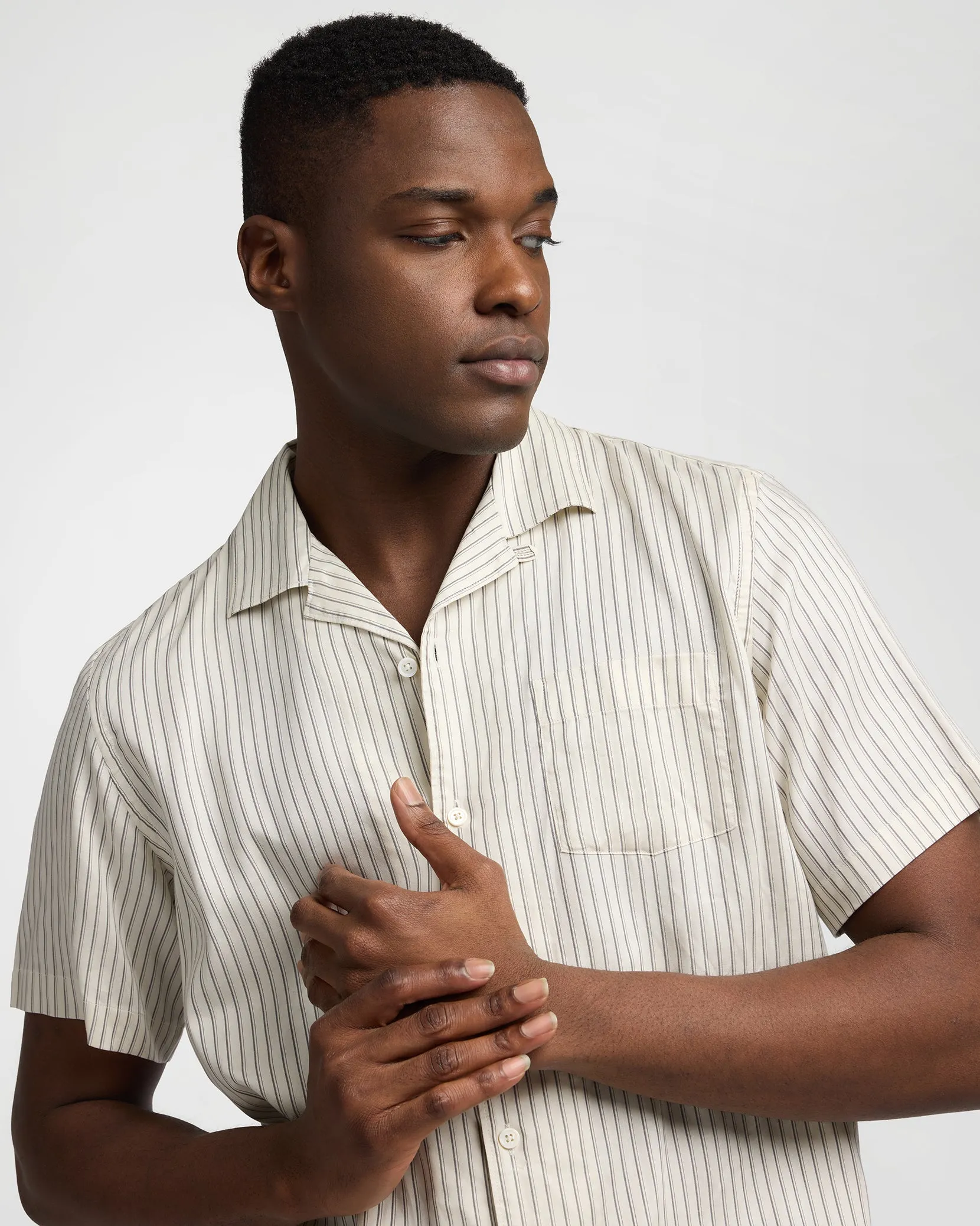 Tencel Convertible Vacation Shirt sold by Onia product image thumbnail 4