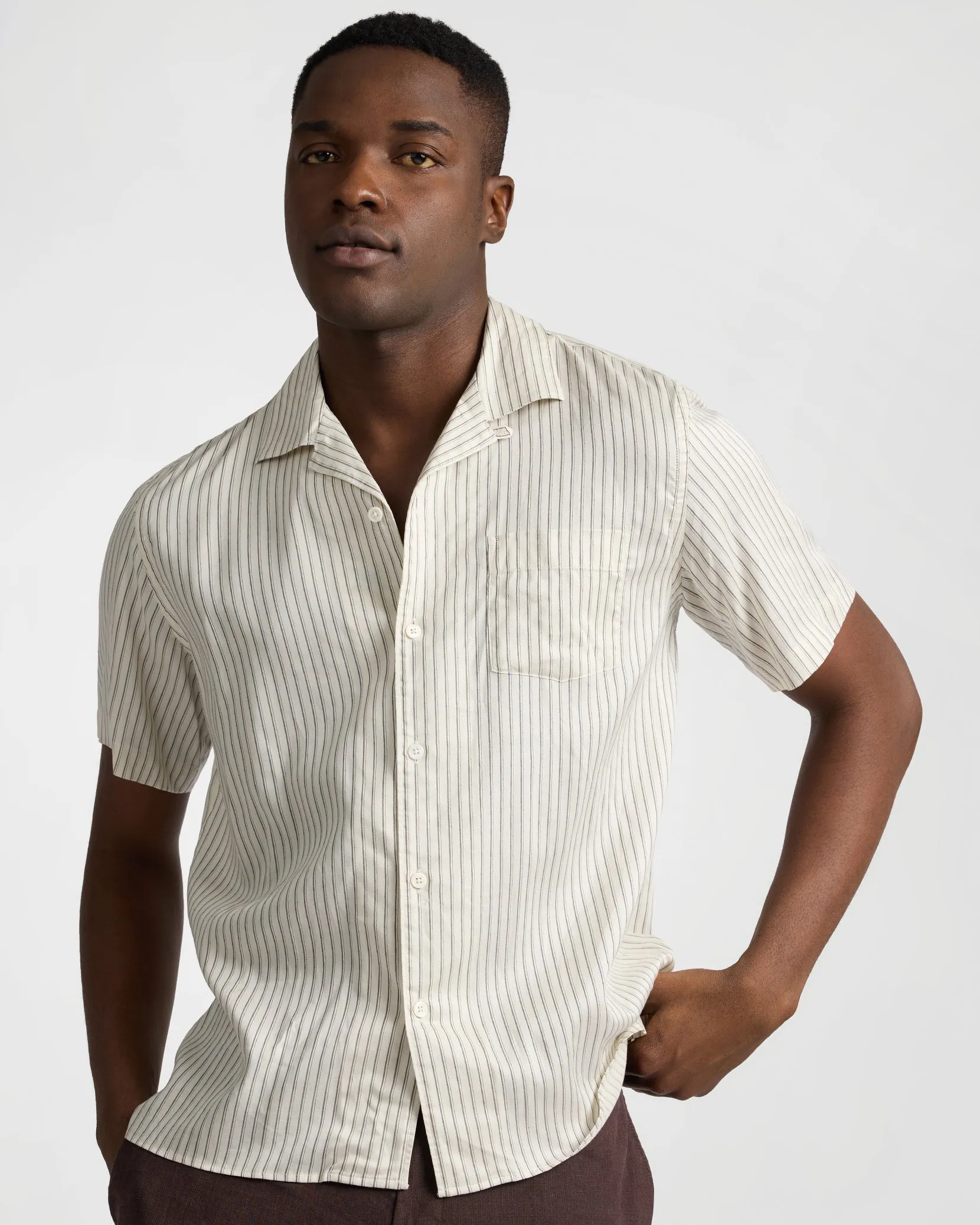 Tencel Convertible Vacation Shirt sold by Onia product image thumbnail 2