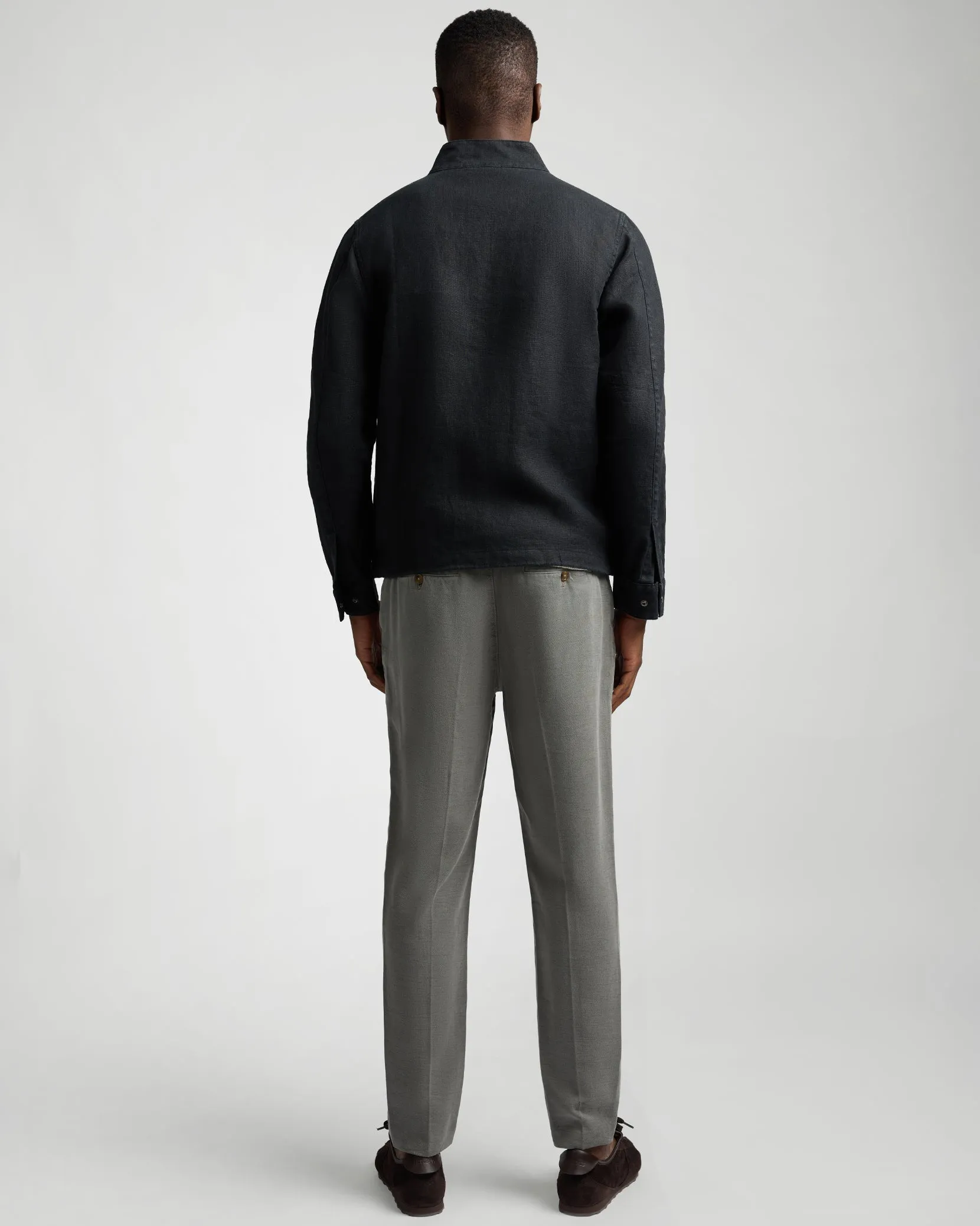 Linen Bomber Jacket sold by Onia product image thumbnail 5