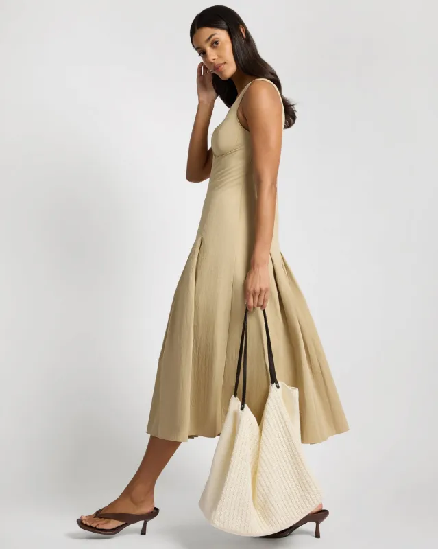 Large Linen Knit Tote Bag made by Onia