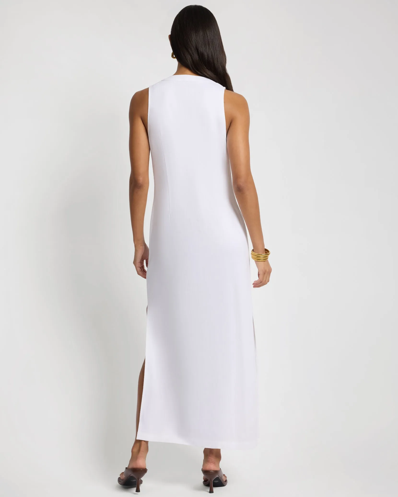 Textured Linen Sweater Scoop Maxi Dress sold by Onia product image thumbnail 4