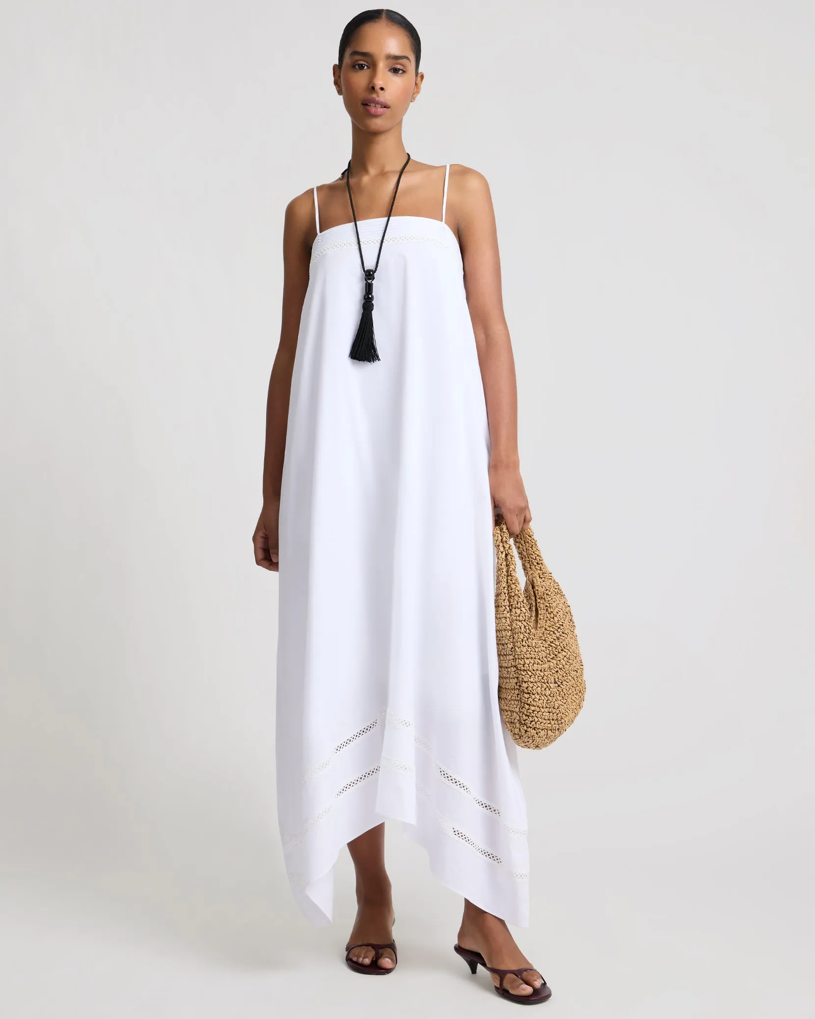 Square Neck Handkerchief Dress sold by Onia