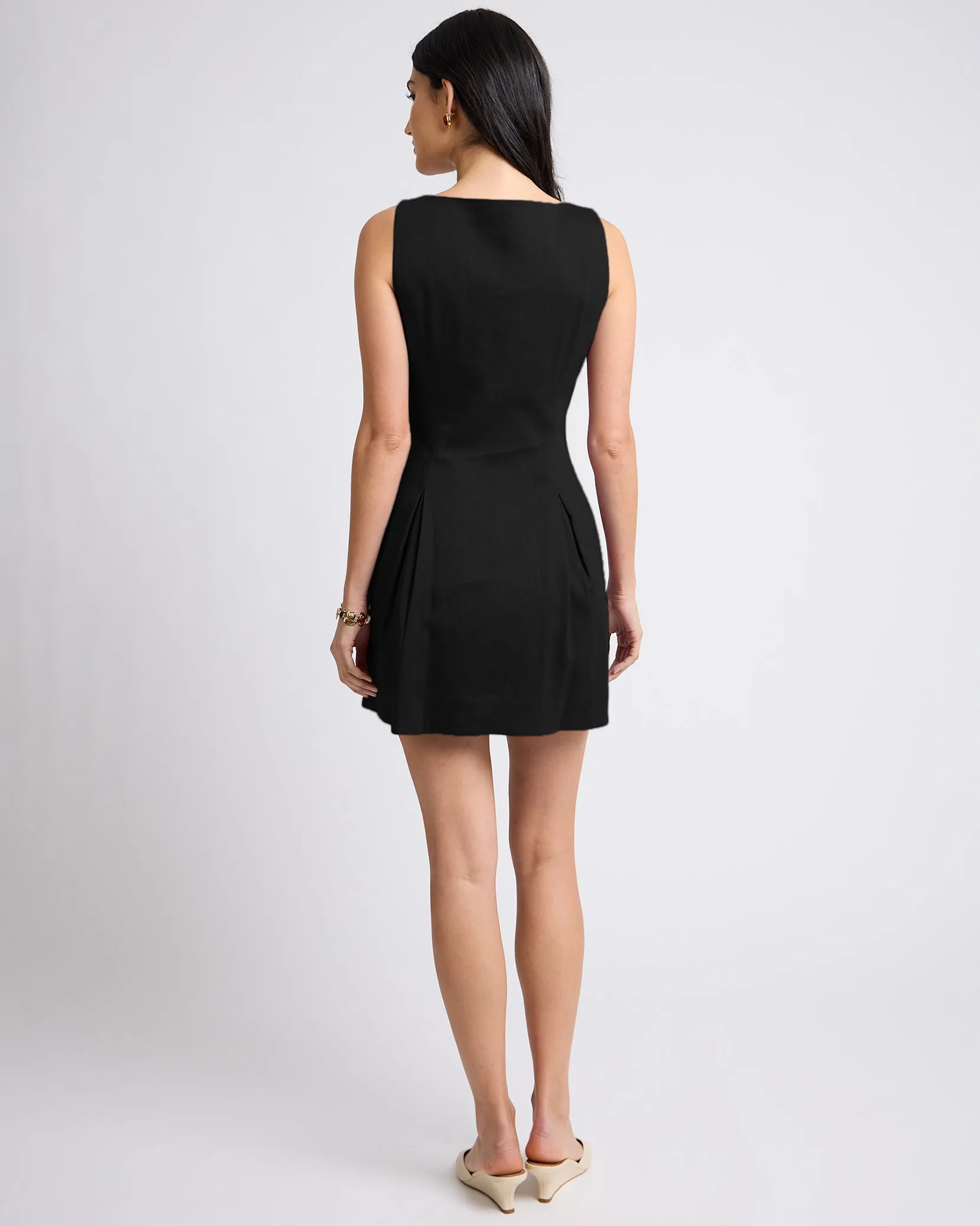 Boatneck Button Front Dress sold by Onia product image thumbnail 5