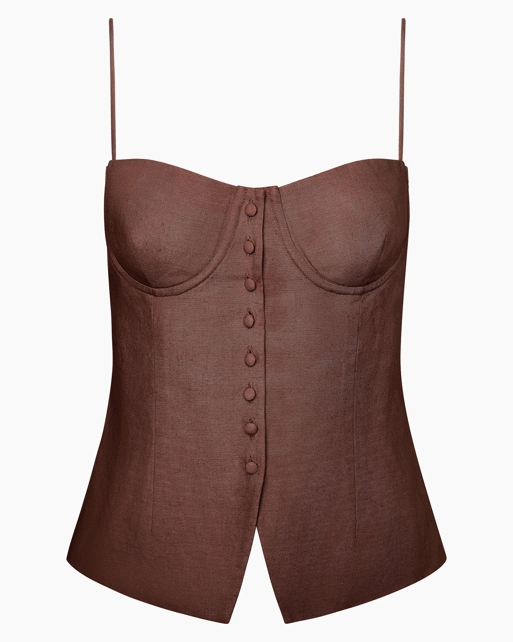 Air Linen Underwire Corset Top sold by Onia product image thumbnail 2