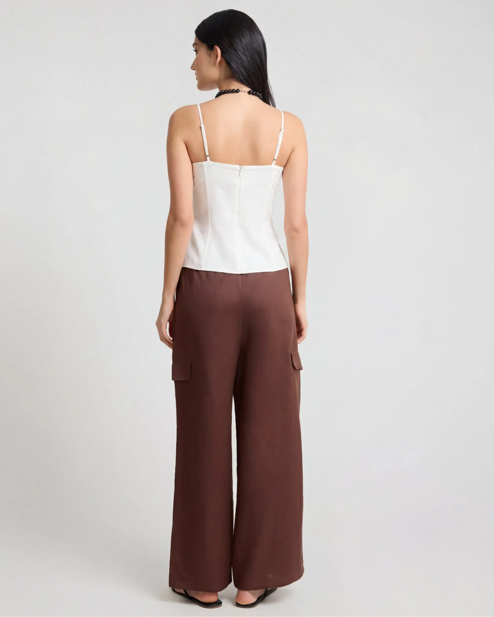 Air Linen Underwire Corset Top sold by Onia product image thumbnail 5