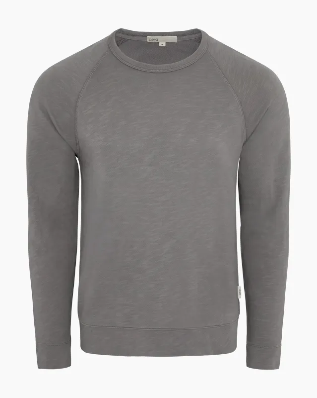 Stonewashed Terry Sweatshirt made by Onia