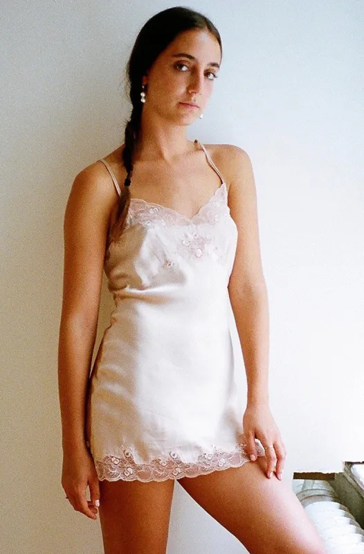 Silk Charmeuse Mini Slip Bridal-Honeymoon sold by Only Hearts