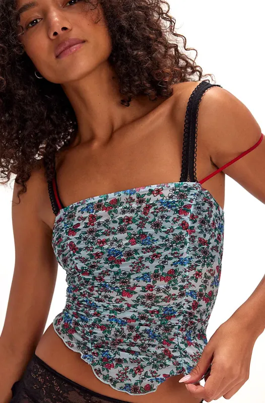 Strawberry Fields Forever Ruched Cami sold by Only Hearts
