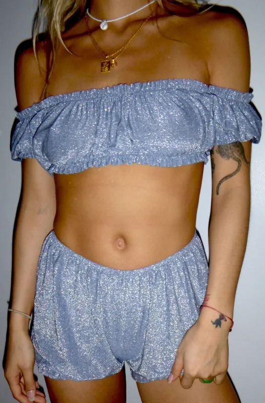 Metallic Jersey Eva Top sold by Only Hearts