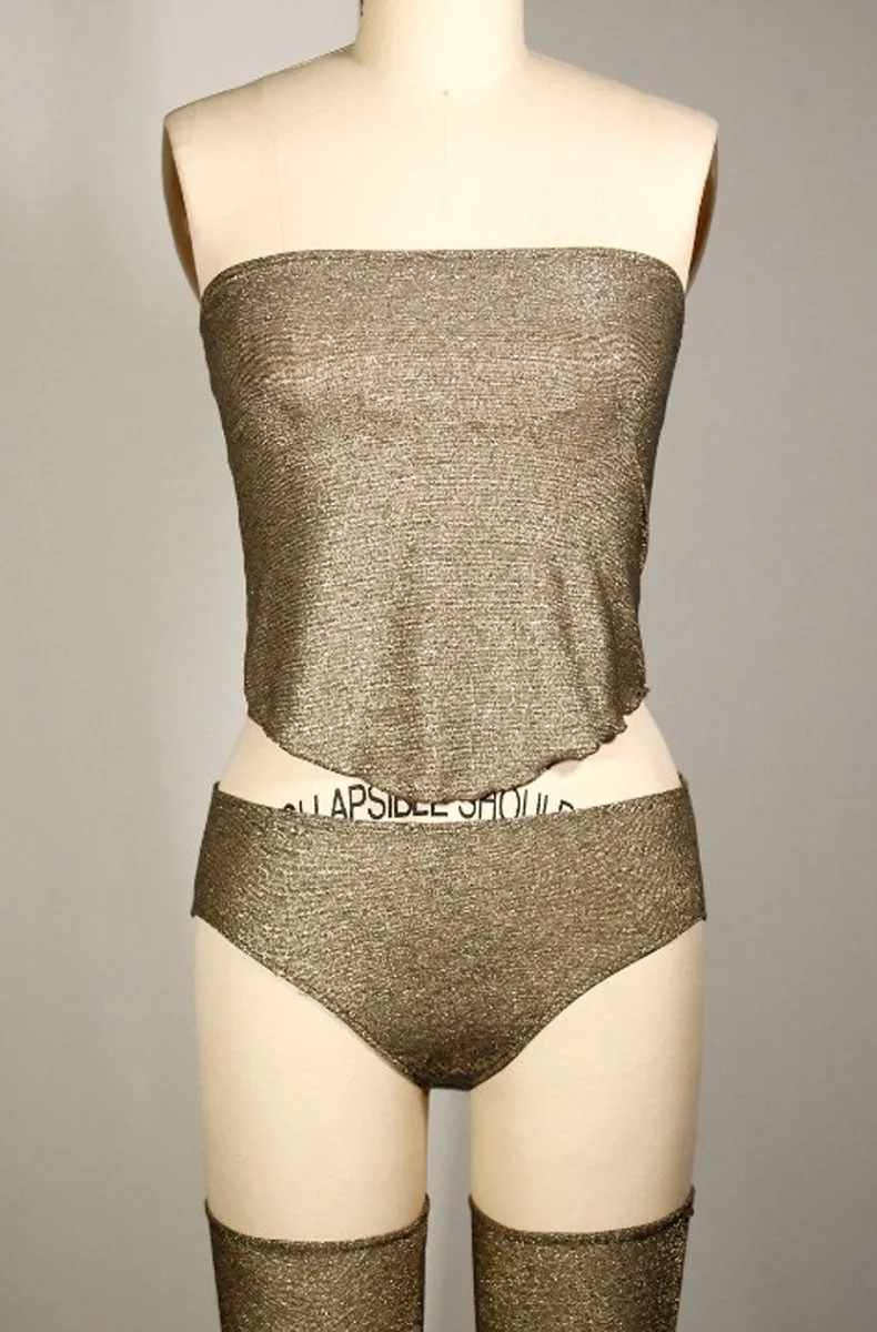 Metallic Jersey Diamond Tube Top sold by Only Hearts product image thumbnail 4