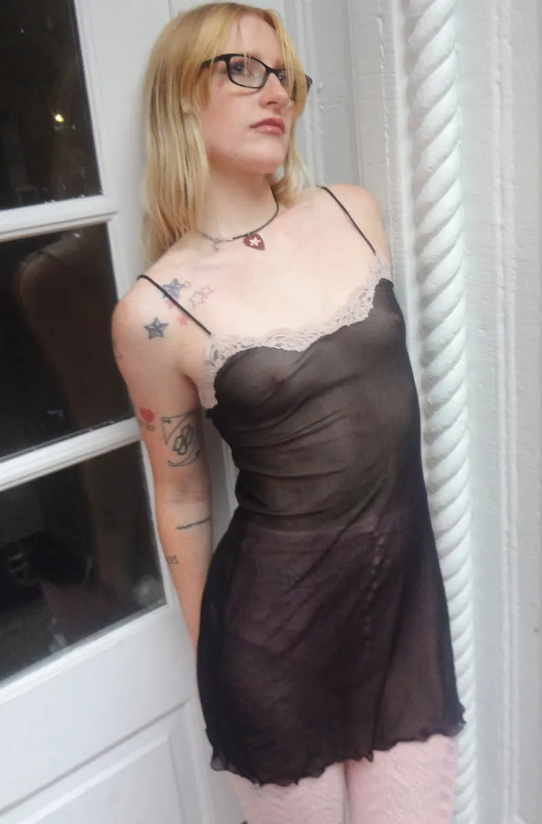 Tulle with Lace Chemise sold by Only Hearts product image thumbnail 4