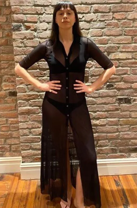 Tulle Winona Button Down Gown sold by Only Hearts