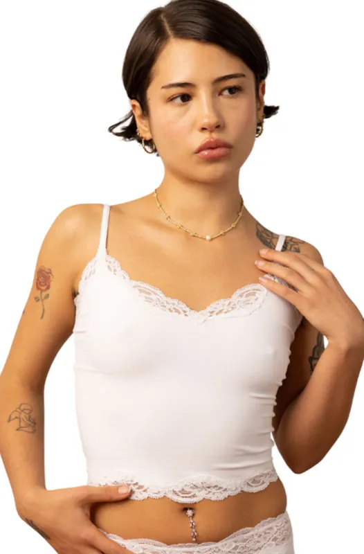 Delicious with Lace Crop Cami made by Only Hearts