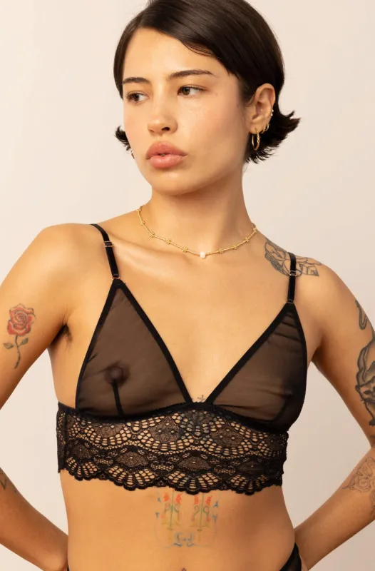 Whisper Sweet Nothings High Point Longline Bralette made by Only Hearts