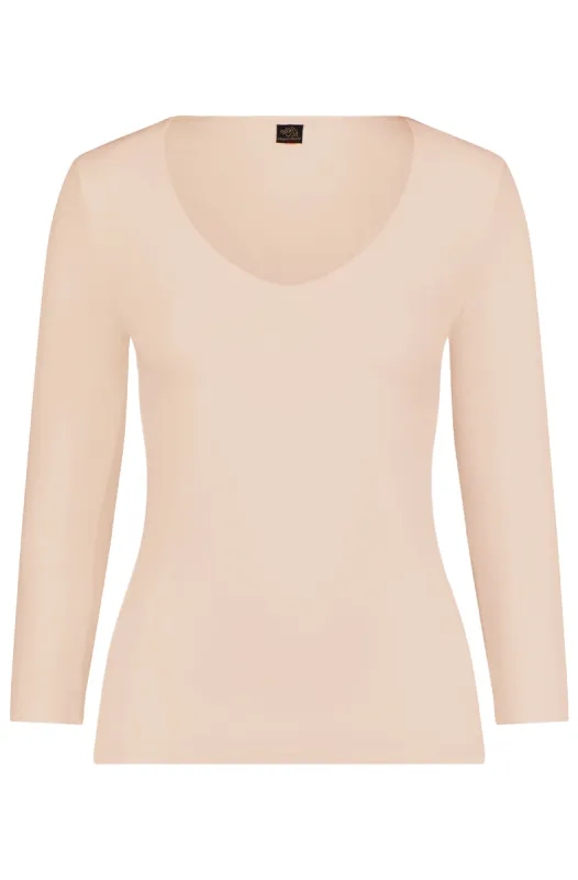 Delicious 2 Ply 3/4 Sleeve V-neck made by Only Hearts