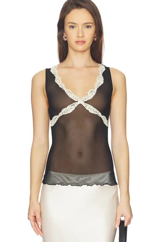 Tulle with Lace Empire Tank made by Only Hearts