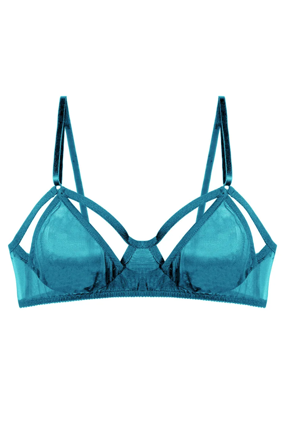 Whisper Peekaboo Bra Teal sold by Only Hearts