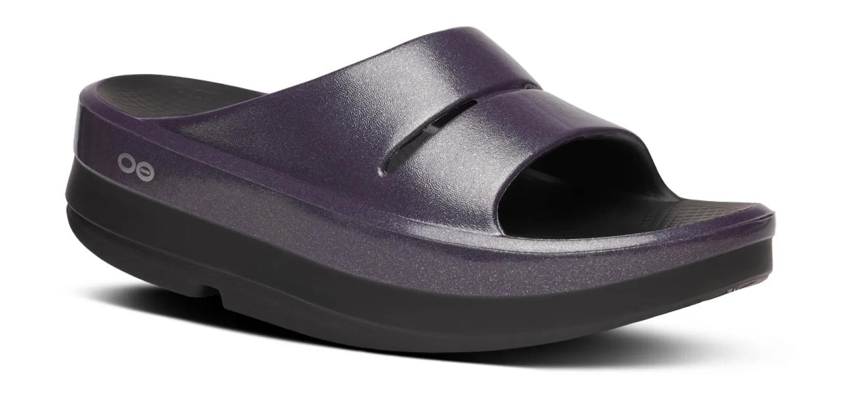 Women's OOmega OOahh Stacked Sandal - Amethyst Sparkle (FINAL SALE) sold by OOFOS