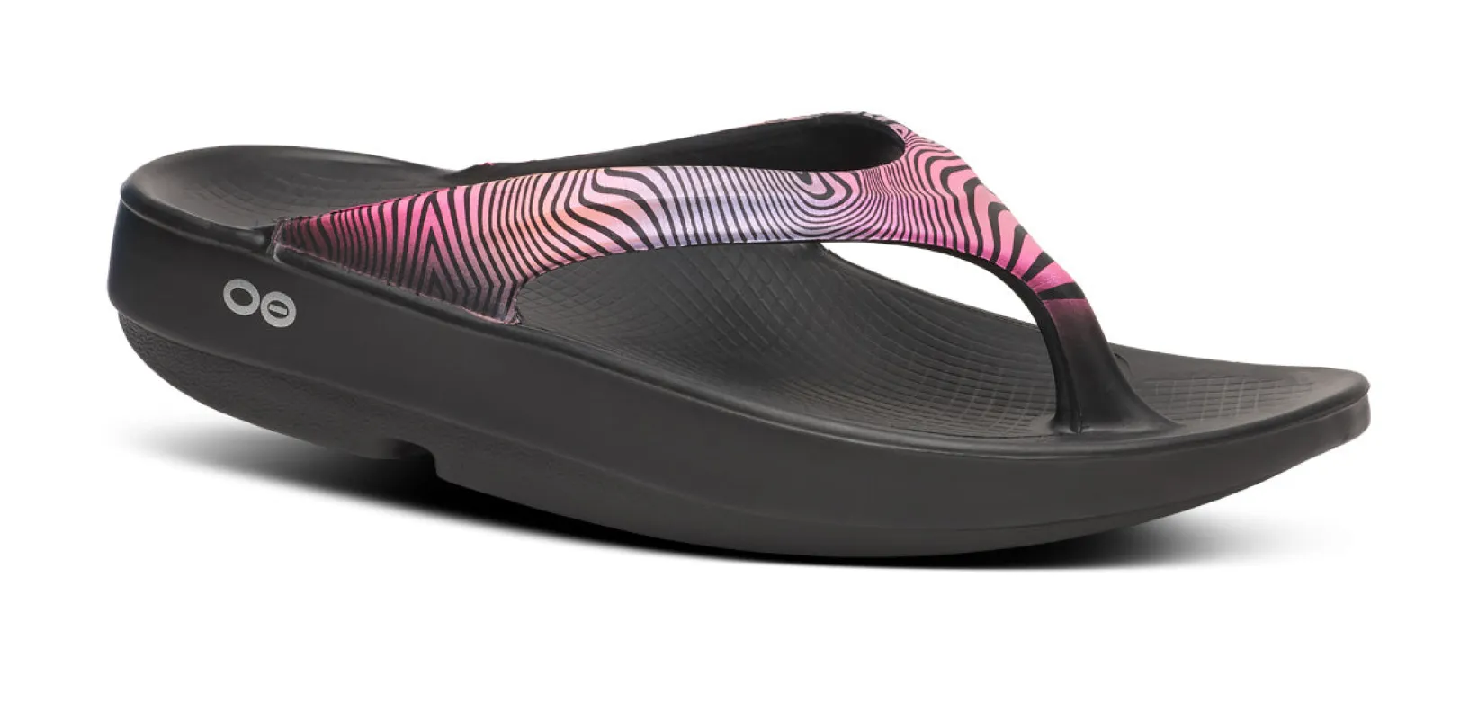 Women's OOlala Limited Sandal - Disco Zebra made by OOFOS