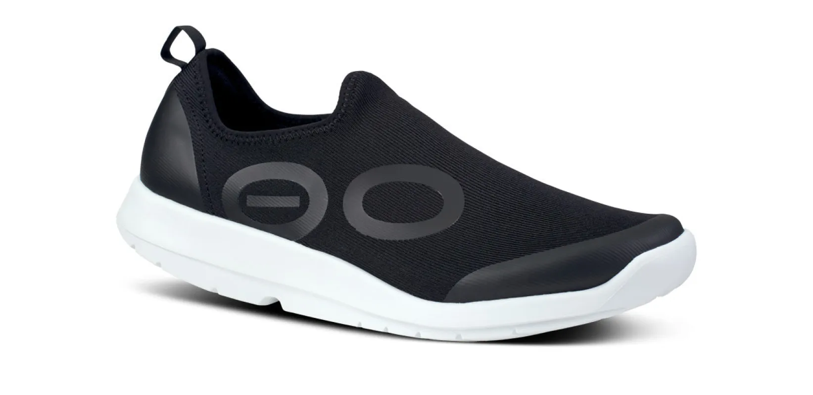 Men's OOmg Sport Low Shoe - White Black (FINAL SALE) sold by OOFOS