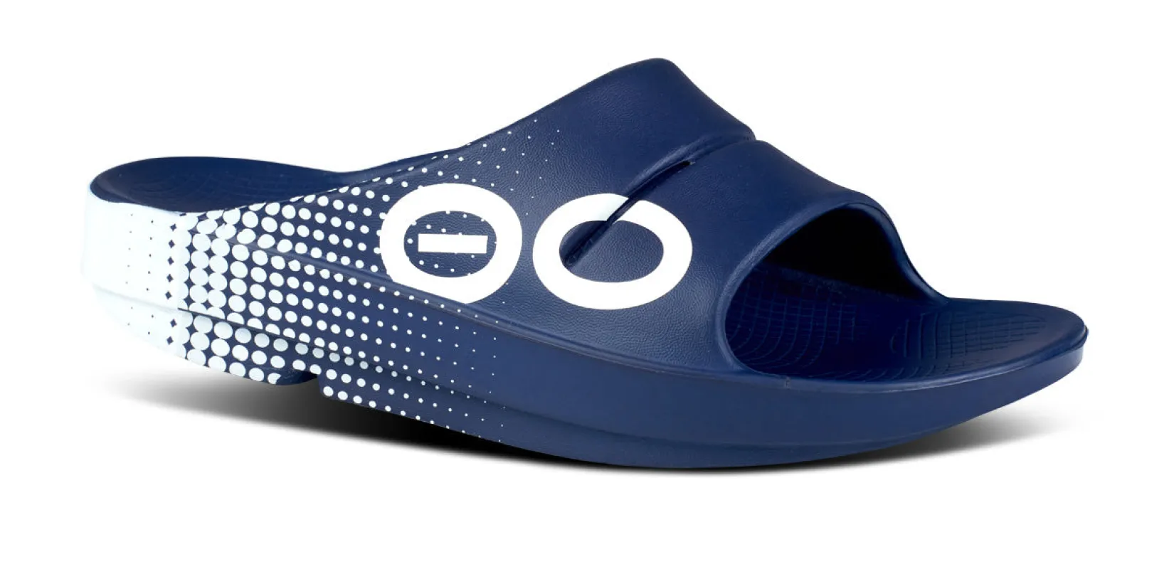 Men's OOahh Sport Slide Sandal - Navy Matrix (SALE) sold by OOFOS