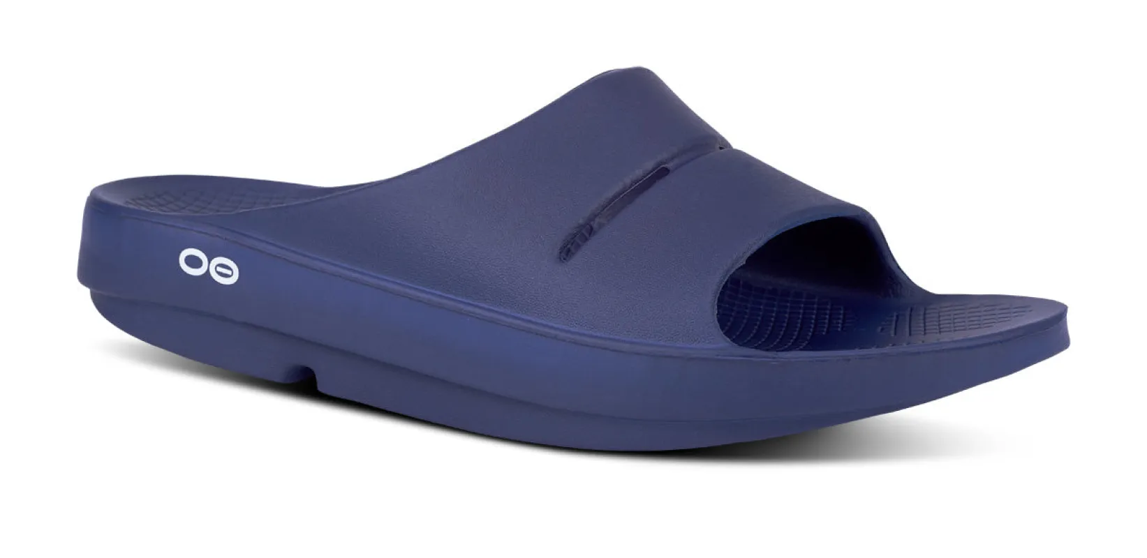 Women's OOahh Slide Sandal - Navy sold by OOFOS