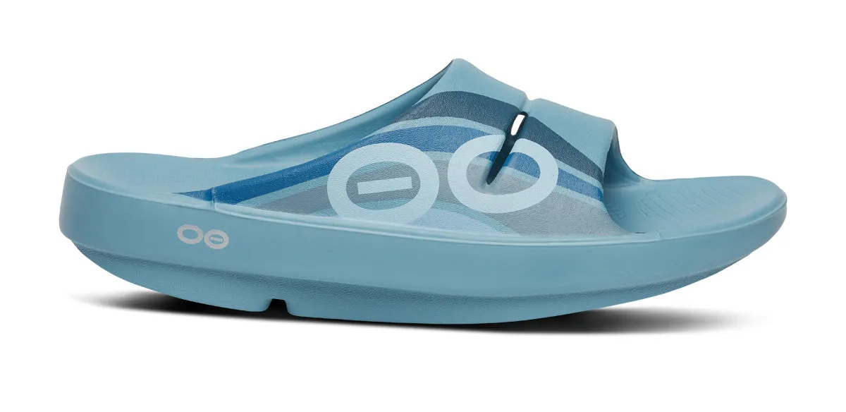 Men's OOahh Sport Slide Sandal - Ocean Blue Wave sold by OOFOS product image thumbnail 2