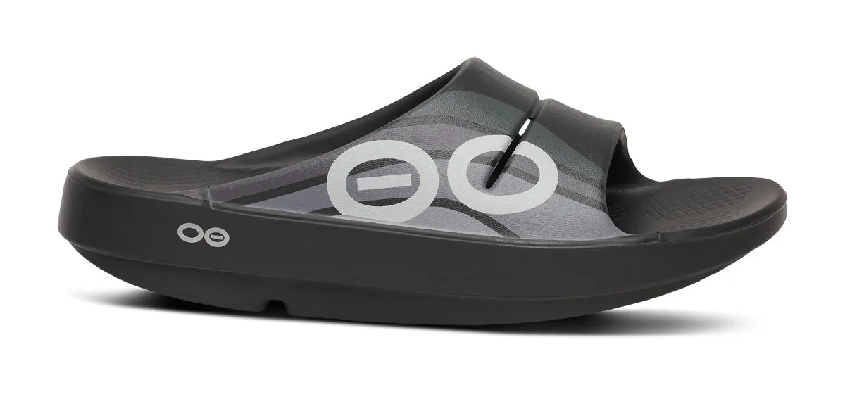 Men's OOahh Sport Slide Sandal - Black Wave sold by OOFOS product image thumbnail 2