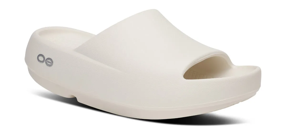 Men's OOahh PLUS Slide Sandal - Chalk sold by OOFOS