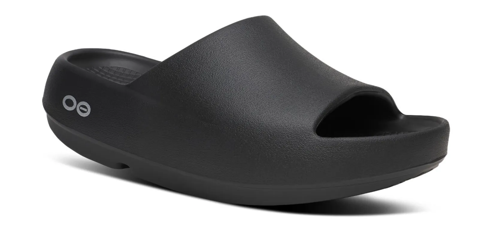Men's OOahh PLUS Slide Sandal - Black made by OOFOS