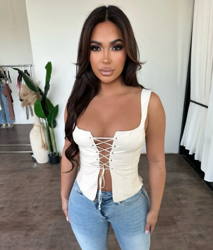 Riley Top (Latte) sold by OOTDFash