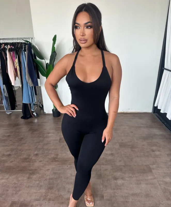 Nancy Jumpsuit(Black) sold by OOTDFash