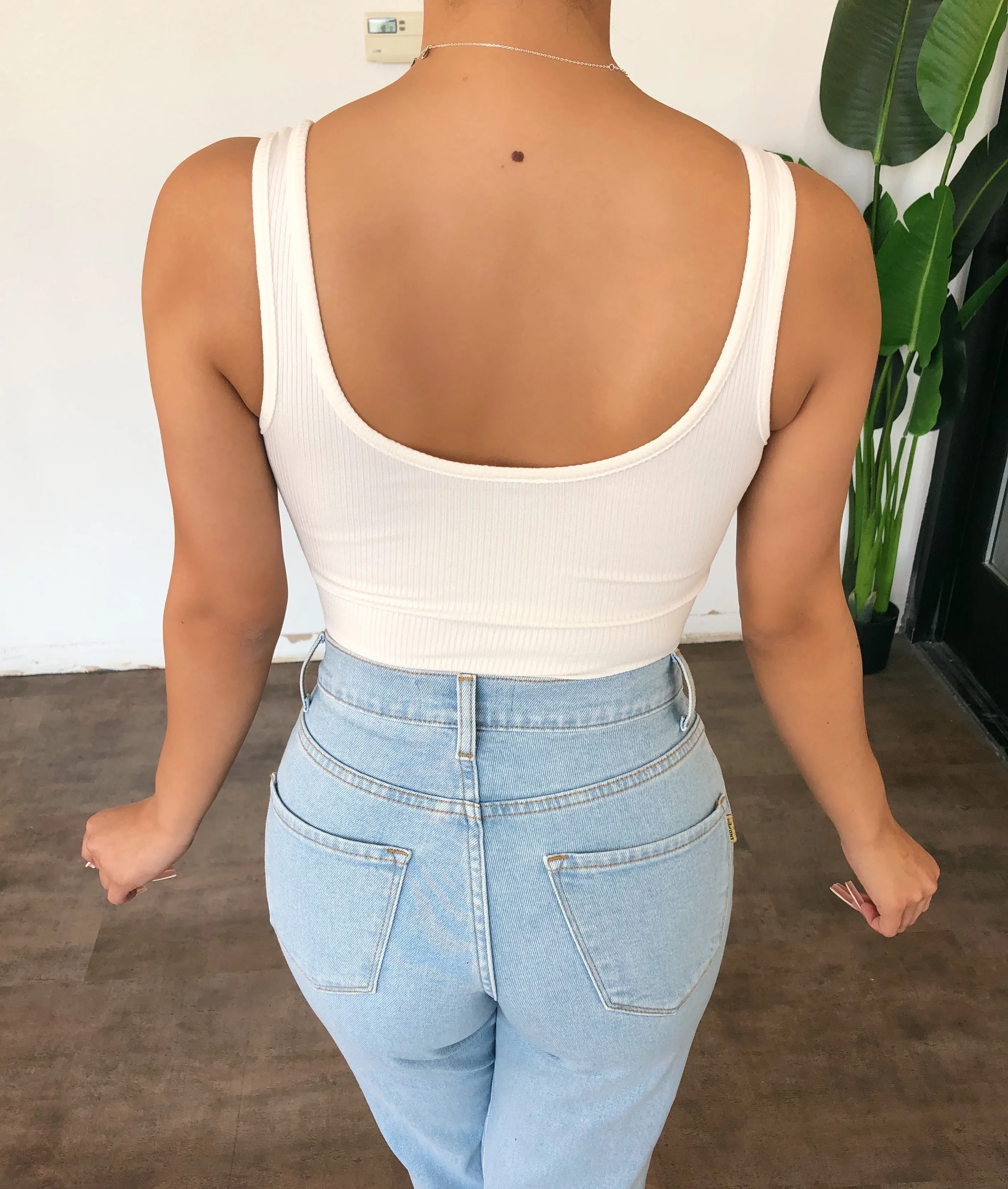 Pamila Zipper Bodysuit(White) sold by OOTDFash product image thumbnail 2