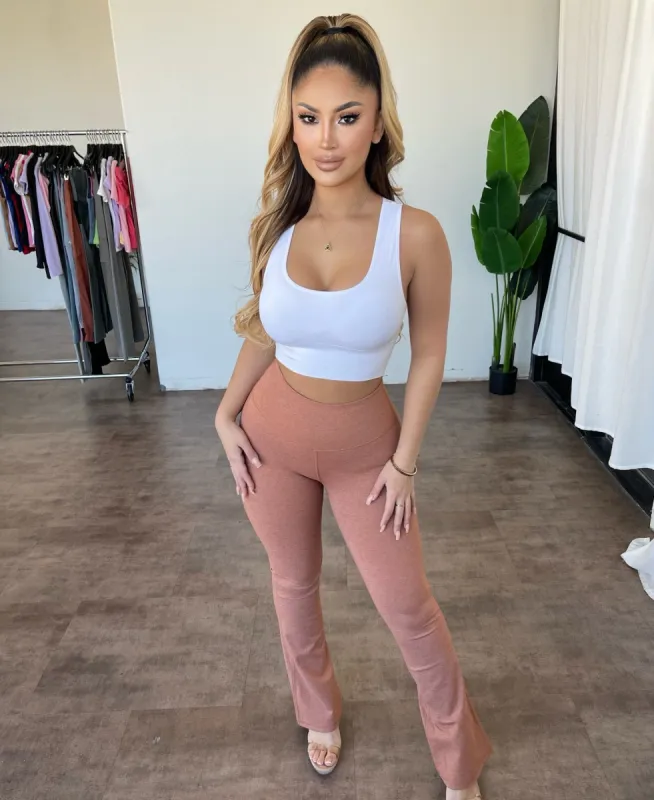 Thalia Flare Leggings(Brick) made by Mono B