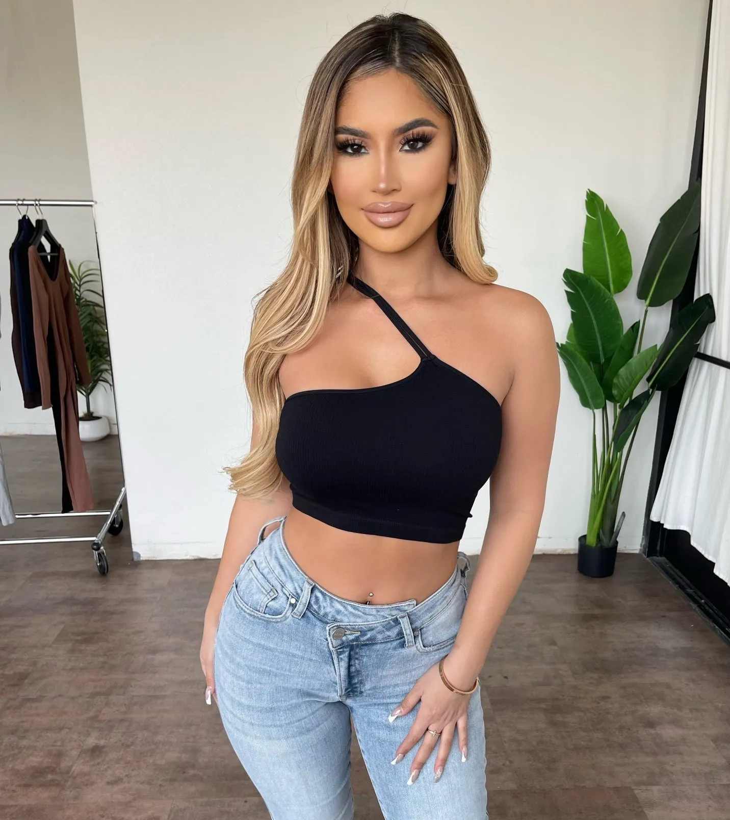 Maribel Cropped Top(Black) sold by OOTDFash