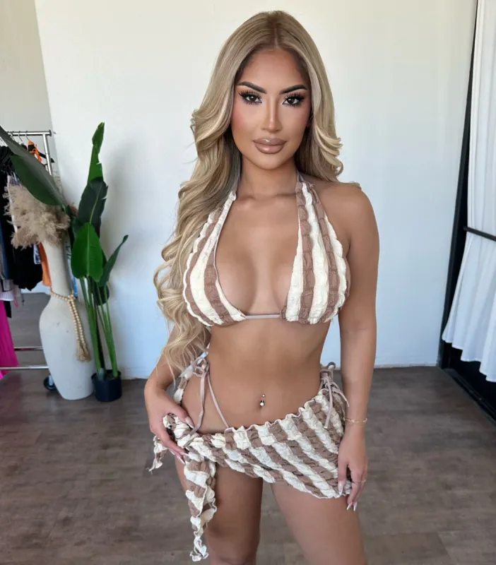 Cindy 3 Piece Set(Brown) sold by OOTDFash