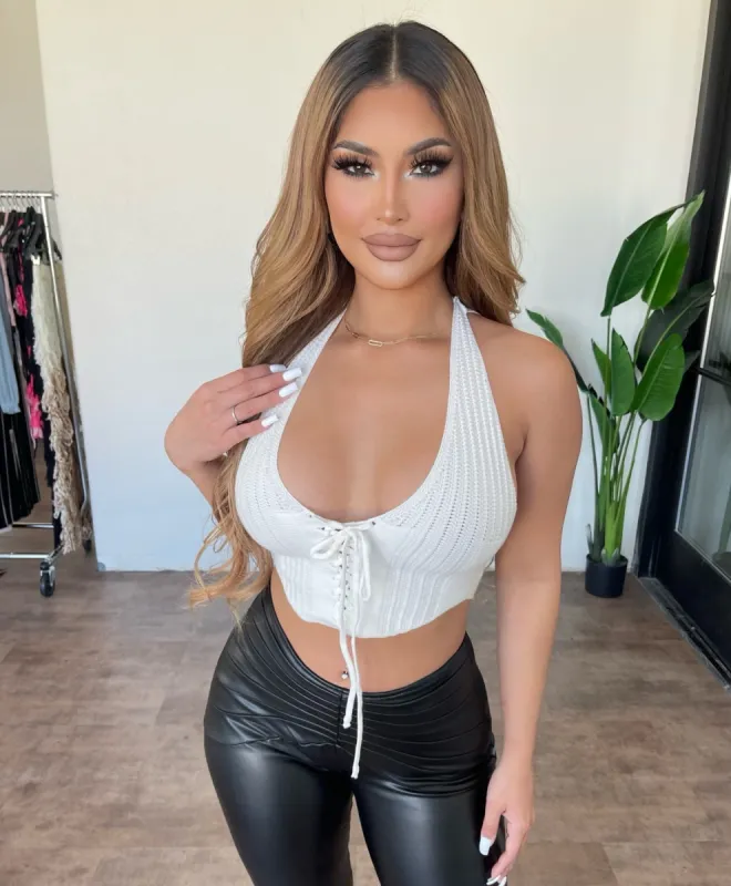 Doris Cropped Top(White) sold by OOTDFash