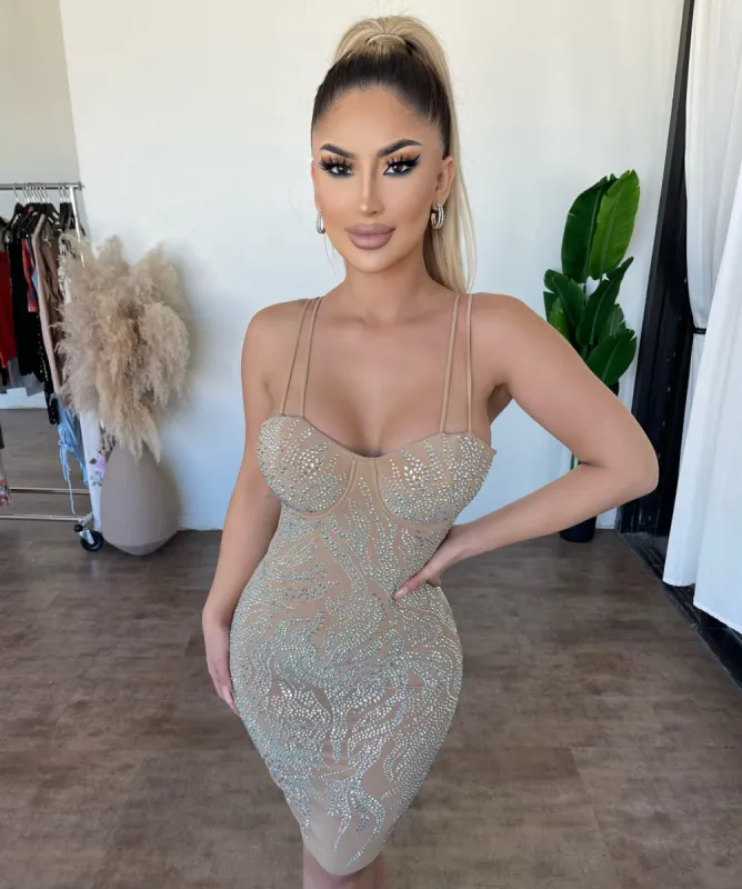 Summer Cami Dress(Nude) sold by OOTDFash